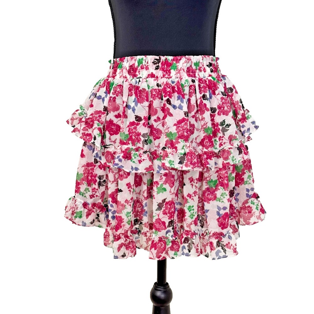 MISA Los Angeles Womens Floral Skirt Size XS